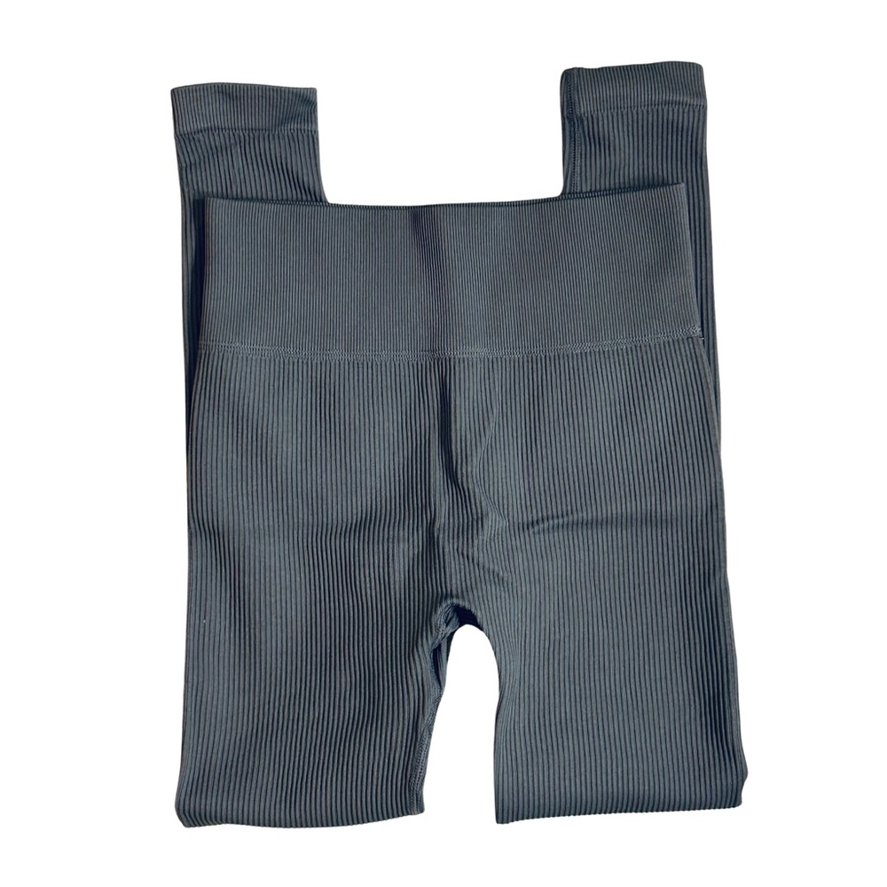Amazon Charcoal Ribbed Leggings